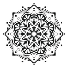 Mandala Design , Mandala art, Black and white Mandala