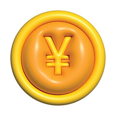 Obraz premium 3D coin-themed icons with embossed currency symbols