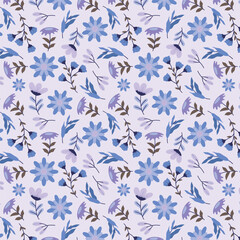 florals pattern. hand drawn florals vector background.