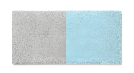 Fototapeta premium Grey and Baby Blue Two-Tone Soft Bath Mat Texture