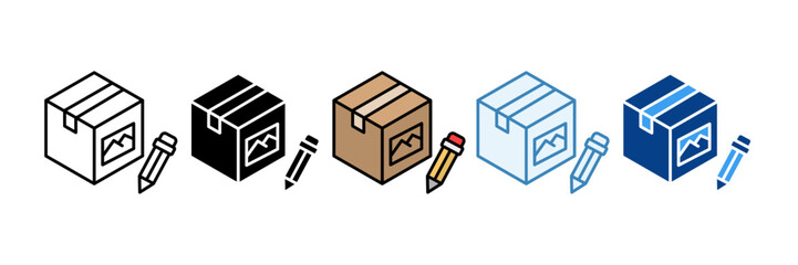 Packaging Design Icon Set Multiple Style Collection