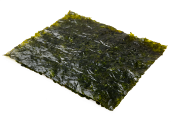 Nori seaweed sheet isolated on transparent background Generative Ai.
