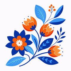 flowers and butterflies