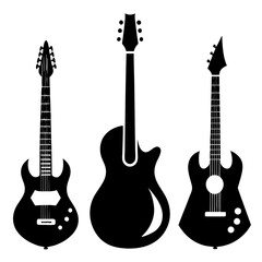 acoustic guitar vector illustration