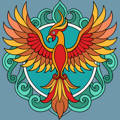 Fototapeta premium vector illustration of an eagle