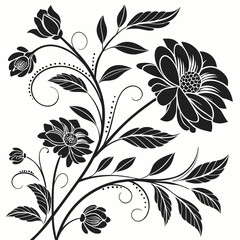 seamless flower pattern, pattern, background, flower, flower background, pattern design, Line geometric seamless pattern. raster copy illustration. Ethnic floral ornament. For interior design, 
