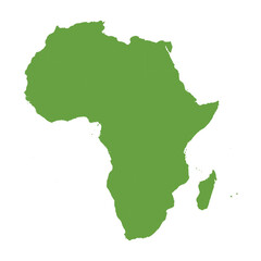 Africa map green vector design