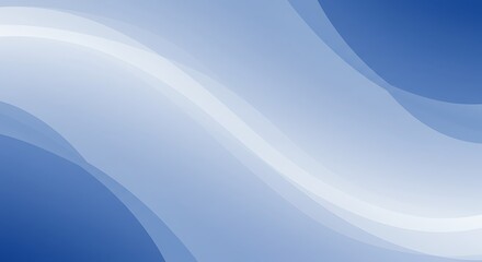 Obraz premium Serene Blue Flow AI Generated