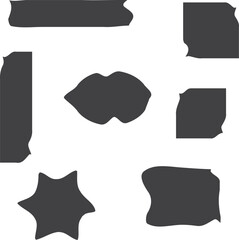 Abstract watercolor brush stroke on white background
Black grunge brush stroke template