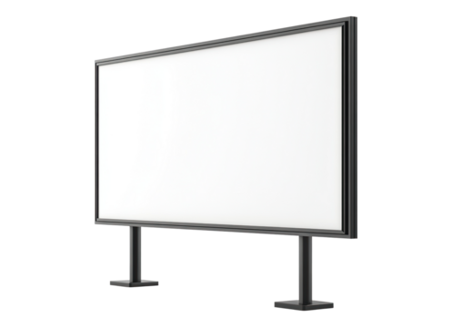 empty advertising billboard frame