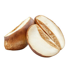 Whole & Halved Porcini on transparent background