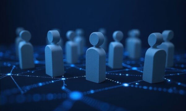 Virtual workspace platforms grayscale avatars and collaborative connections