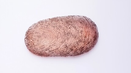 Intricate Fingerprint Art: A Detailed Macro View of a Unique Fingerprint Design