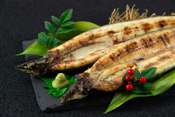 鰻　うなぎ　白焼き　Eel, unagi, white-grilled