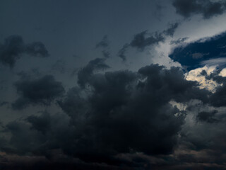 Cloud storm sky dark rain lightning thunder stormy typhoon nature light scene rainy atmosphere...