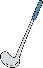 Golf club illustration.
