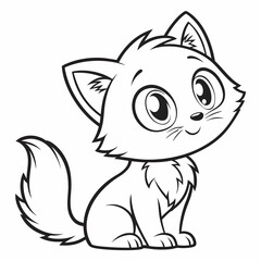 vector illustration of a cat
