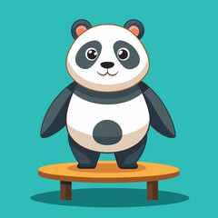 Vector illustration of Panda