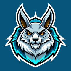 vector illustration of a bunny head