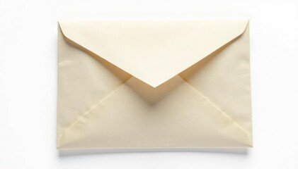 Sealed envelope on white, isolated background, envelope, secret