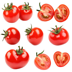 Fresh Tomatoes Bundle on transparent background