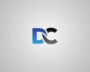 Letter DC abstract logo icon design template elements vector.