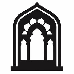 vector illustration of a gate