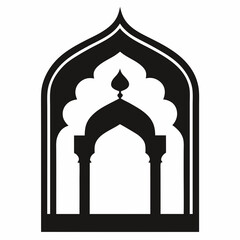 vector illustration of a gate