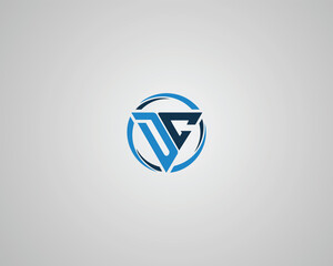 Letter DC abstract triangle logo icon design template elements vector.