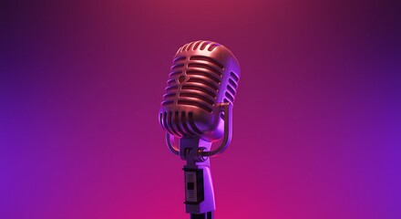 Neon Retro Resonance AI Generated