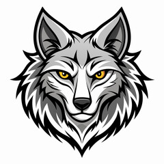 Fototapeta premium wolf head vector illustration