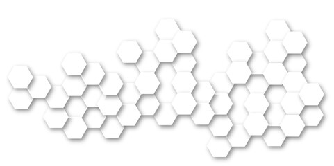A Clean, High-Definition Vector-Based Design Illustrating the Interplay Between Molecular Structures and Hexagonal Geometry, Capturing the Essence of Modern Technological Evolution

