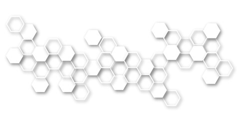 A Contemporary Abstract Background Design Featuring Seamlessly Interwoven Hexagonal and Molecular Patterns, Symbolizing Innovation, Scientific Connectivity, and the Aesthetic Precision of Modern Techn