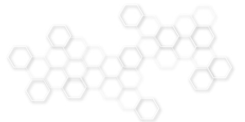 An Immersive and Futuristic Background Design Showcasing Interlinked Hexagonal Forms, Symbolizing Advanced Molecular Systems Within a Contemporary Tech-Driven Visual Framework
