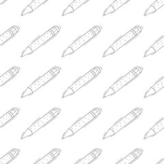 pencil pattern. pencil seamless pattern. doodle pencil seamless pattern. pencil background