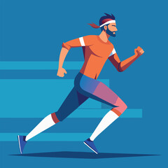 Fototapeta premium runner-man-in-bright-clothes-who-can-be-put-on-the(1).eps