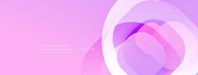 abstract shapes, pink hues, layered circles, modern design, smooth gradients, vibrant colors, minimalist aesthetic, elegant composition, digital art.