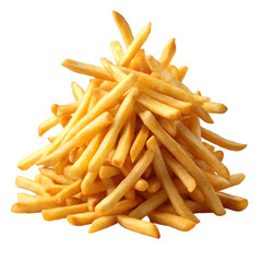 Fototapeta premium Golden French Fries Delicious Snack Food 