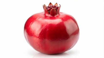 Whole Pomegranate Isolated.
