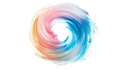 Abstract swirling paint in vibrant hues.