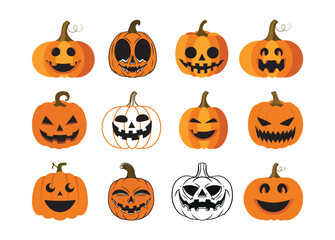 Halloween Pumpkins vector, Halloween Pumpkins clipart, Halloween Pumpkins silhouette