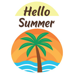 


     Beautiful seaside view with some coconut palm.
