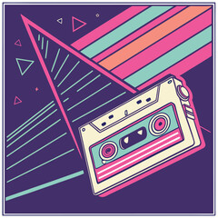  synth wave gradient-border  design-a-border 