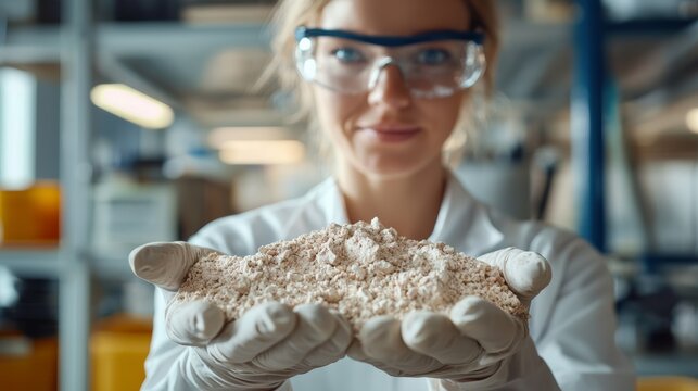 Research scientist conducting experiments laboratory scientific analysis clean environment close-up view innovative discoveries