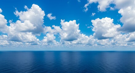 Obraz premium Azure Embrace: Midday's Calm AI Generated