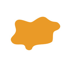 abstrack orange shape graphic design