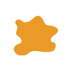 abstrack orange shape graphic design