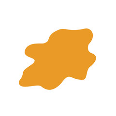 abstrack orange shape graphic design