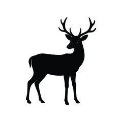  deer silhouette vector