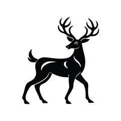  deer silhouette vector
